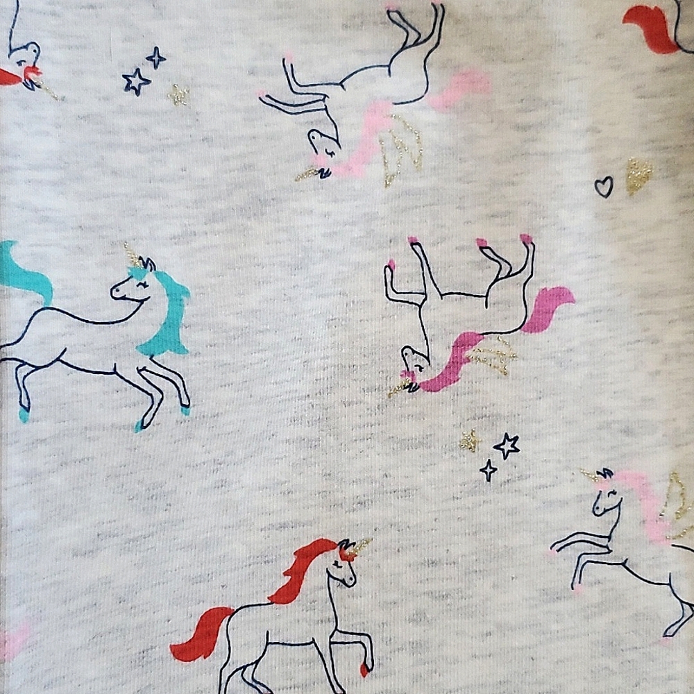 NWT New (2) Pair Leggings OshKosh & Carter's Hearts Unicorns Girls Size 14 - Picture 6 of 6